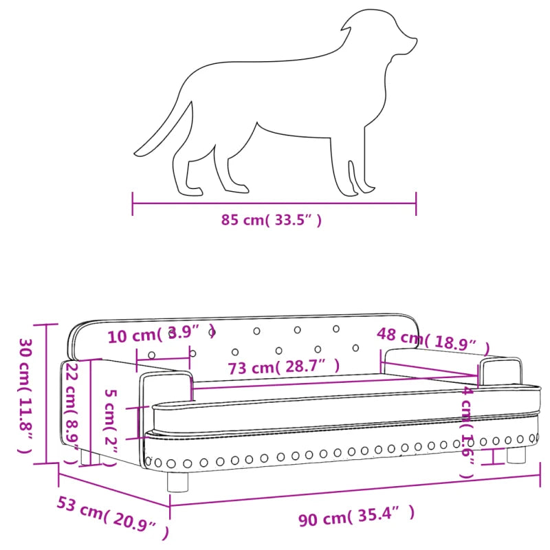 Canapé pour Chien Grande Taille Paniers pour chiens