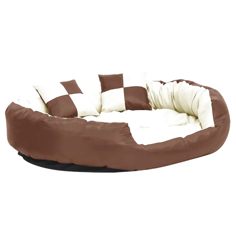 Couchage Confort pour Chien marron et crème Paniers pour chiens