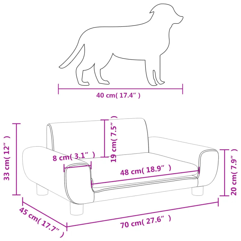 Sofa pour Chien Paniers pour chiens